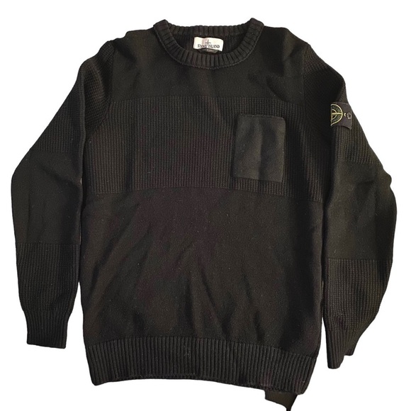 Stone Island Wool Sweater with Chest pocket - Picture 1 of 10
